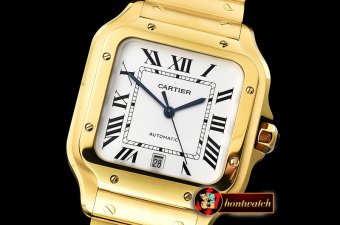 Cartier Santos De Cartier 2018 Mens XL YG/YG Wht BVF MY9015