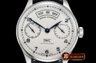 IWC Portugieser Annual Cal IW503502 SS/LE Wht/Bl ZF A52850