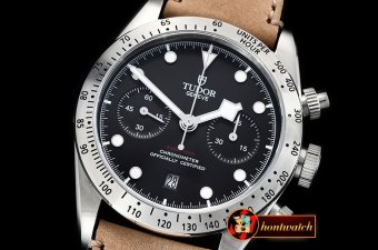 TUD054 - Heritage Black Bay Chronograph SS/LE Black Asia 7750