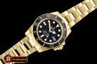 Rolex Submariner 116618LN YG/YG Black KSF Asia 2836