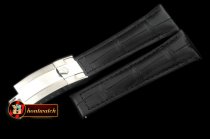 Replica Rolex Black Croc Strap SS 20/16/ New Insignia Deployant