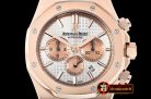 Audemars Piguet Royal Oak Chronograph 26331ST RG/RG White OMF A7750