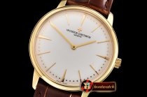 VACH. CONSTANTINE Patrimony Grand Taille YG/LE White KZF Miyota 9015