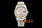 Rolex Datejust DJ 36mm Jub Flt YG/SS Light Grey Rmn BP A3135 Mod
