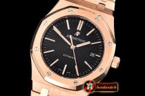 Audemars Piguet Royal Oak 15400 RG/RG Black OMF MY9015 Mod 3120