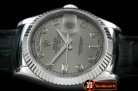 Replica Rolex DayDate Fluted Grey Diam SS/LE Asian 2813