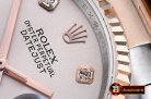 Rolex Datejust DJ 36mm Oyst Flt RG/SS Light Grey Diam BP A3135 M
