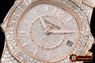 Patek Philippe Nautilus 7010 Ladies Full Diams RG/RG Diams TWF MY9015