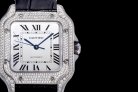 CARTIER SANTOS A8F 35mm MY9015 SS/LE DIAMOND