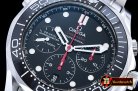 Omega Seamaster Chrono SS/SS Blk/Blk BP A7750