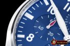 IWC0320 - 3777 Pilot Chrono SS/LE Blue 7750