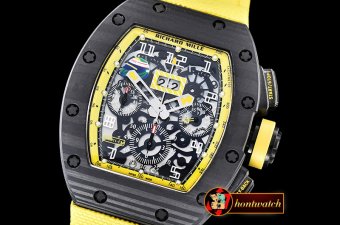 Replica Richard Mille RM011 Yellow Storm - 50 LE FC/NY - A7750