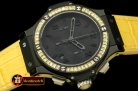 HUB0323B - Big Bang Pearl/ Sq Yellow Ruby All Black A-7750