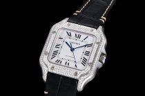 CARTIER SANTOS A8F 35mm MY9015 SS/LE DIAMOND