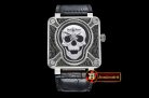 Bell & Ross BR01 2016 Burning Skull Ltd Ed SS/LE Black Asia 23J
