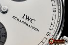 IWC Portugese Regulator Tourb IW544602 SS/LE Wht ZF Tourb