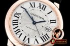 Cartier Balon Bleu Mens 42mm Wrapped RG/LE2 White BP Swiss 2824