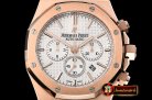 Audemars Piguet Royal Oak Chronograph 26331ST RG/LE Wht/Wht OMF A7750