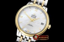 Omega De Ville Prestige Ladies YG/SS MOP/Roman MKF MY9015