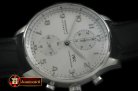 IWC0285 - Portuguese Chrono SS/LE Wht A-7750 New Improved