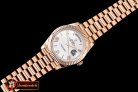 RDD0195F - DayDate 228206 RG/RG White Roman BP Swiss 2836
