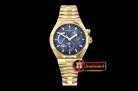 VACH. CONSTANTINE Overseas Dual Time Power Reserve YG/YG Blue TWA A1222