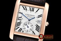 Replica Cartier Tank MC 1904 RG/LE White JF Asia 23J