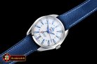 Replica Omega Aqua Terra GMT SS/NY Wht/Blue JHF A2824 Mod8500
