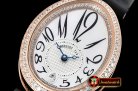 Breguet Queen of Naples Ladies Diams RG/LE Wht MOP Jap Movt