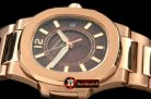 PP0178B - Nautilus 7010 Midsize 32mm Full RG Brown - Swiss Qtz