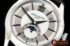 Patak Philippe Annual Cal. Moonphase Ref.5205 SS/LE White KMF MY9015