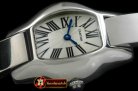 CAR0337B - Tortue De Cartier SS/SS White Swiss Quartz