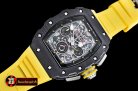 Richard Mille RM011-03 Auto Flyback Chrono FC/VRU Yllw Blk A7750