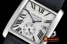 Replica Cartier Tank MC 1904 SS/LE White JF Asia 23J
