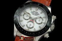 Replica Rolex Daytona 116506 SS/CER/LE White A-7750 Sec@6