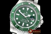 Rolex Submariner 116610LV 904L SS/SS Green GMF SA3135