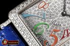 Franck Muller Long Island 952QZ DIAM/SS/LE (Blue) Color GF Swiss Qtz
