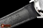 Oris Calobra Chronograph Ltd Ed SS/LE Silv Wht Jap Qtz