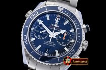 Omega Planet Ocean 45mm Chrono TI/TI Blue BP A7750 Mod9300