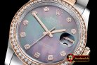 Replica Rolex DateJust Midsize 31mm RG/SS Blk MOP Diam BP Asia 2