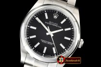 Rolex Oyster Pert. 39mm 114300 904L SS/SS Blk ARF Asia 3132