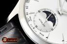 JAEGER LE COULTRE Master Ultra Thin Moonphase SS/LE Silver Wht KMF A2824