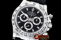 Rolex Daytona 116509 SS/RU Blk/Stk OMF A4130 Mod
