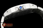 Cartier Santos Demoiselle Mens Diams SS/SS Wht Swiss Quartz