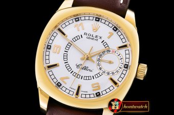 ROLCEL071C - Cellini Date YG/LE White Num/Sticks Asia 2824
