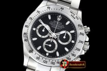 Rolex Daytona 116520 904L SS/SS Blk GMF Asia 7750 A4130