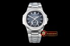 Patek Philippe Nautilus GMT MoonPhase SS/SS Blue Asia 23J Calend