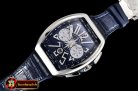 Franck Muller Vanguard Chronograph 44mm SS/LE/RU Blue Asia 7750