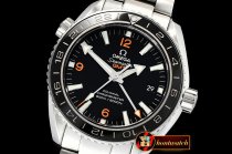 Omega Planet Ocean 43.5mm GMT SS/SS Black/Org VSF Asia 8605