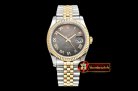 Rolex Datejust Man DJ 36mm Jub Flt YG/SS Black MOP Roman BP A313